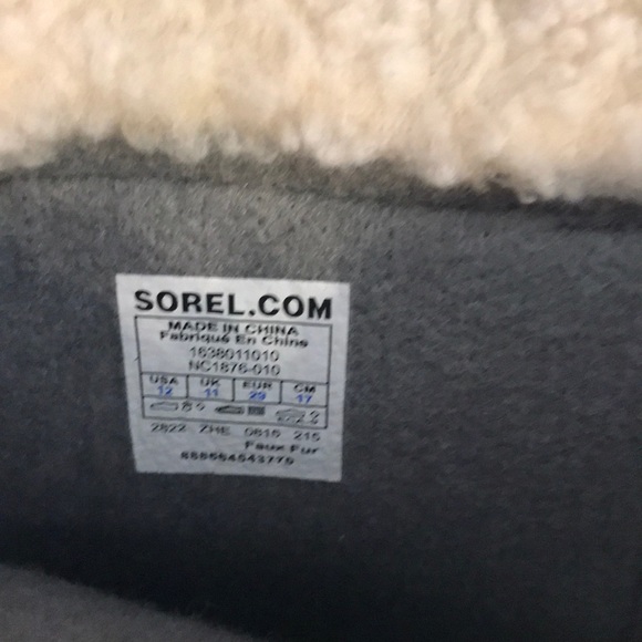 Sorel Waterproof Snow Boots Kids NWOT Velcro Black - Picture 5 of 7